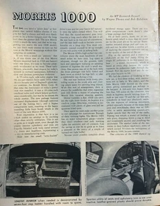 1957 British Motor Corp. Morris 1000 Automobile illustriert - Bild 1 von 2
