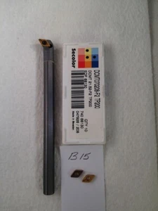 NEW 3/8" CARBIDE BORING BAR. E06-SDUCR-2 W/ SECO DCMT 21.52-F2 INSERTS -B15- - Picture 1 of 9