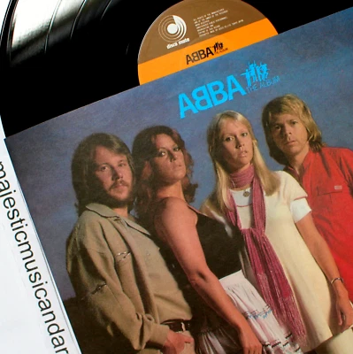 RARE PHOTO ORIGINAL 1977 ABBA THE ALBUM VINYL LP  EAGLE TAKE A CHANCE ON ME - Image 1 of 4