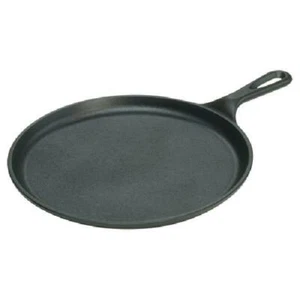 Vorgewürzt Gusseisen Pfanne Grillplatte Pizza Pfannkuchen Herd Runde Bratpfanne 10,5" - Bild 1 von 9