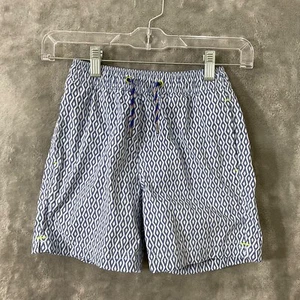 Crewcuts J Crew Kids 7 Shorts Swim Trunks Geometric mesh lining pockets EUC - Picture 1 of 11