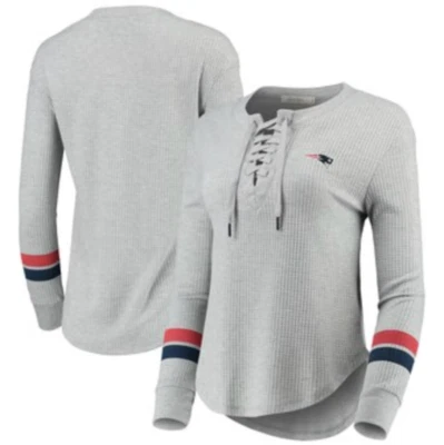 Camisa térmica con cordones de comida chatarra para mujer NFL New England Patriots nueva XXS-2XL Foto 1 de 2