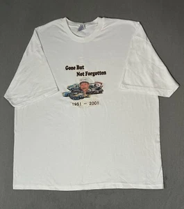 T-shirt sportiva Dale Earnhardt 3 RIP Nascar Racing vintage anni 90 Hanes 2XL - Foto 1 di 8