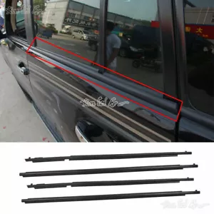 Car Quarter & Door Belt Moulding Black Set For Toyota Prado FJ/LC150 2010-2020 - Picture 1 of 4
