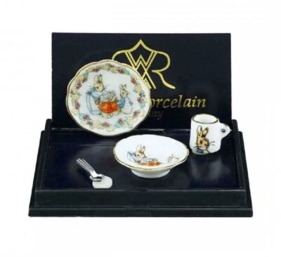 Dolls House Peter Rabbit Nursery Dinner Set Reutter Porcelain Accessory 1:12 - Image 1 of 4