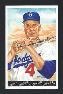 DUKE SNIDER Perez Steele Master Works Postcard - Goodwin - Signed - Authentic - Picture 1 of 1