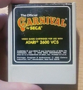 Carnival (ATARI 2600 VSC, 1982) TESTED WORKS Clean Cartridge Nice - Picture 1 of 4