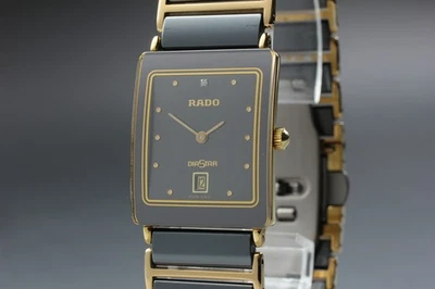 [Casi COMO NUEVO] Reloj Hombre Vintage RADO DiaStar 160.0281.3N Negro Fecha Cerámica Qz Foto 1 de 4
