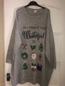 Ladies George Festive Fun Christmas Jumper Size 24/26 XXL - Picture 1 of 2