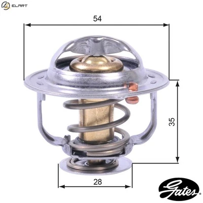 THERMOSTAT COOLANT TH43880G1 FOR DAEWOO VAUXHALL OPEL CHEVROLET 2.0L 4cyl TOSCA - Image 1 of 4