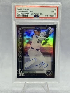 SHOHEI OHTANI 2025 TOPPS SERIES 1 FLAGSHIP REAL ONE AUTO BLACK FOIL #/10 MINT!! - Picture 1 of 2