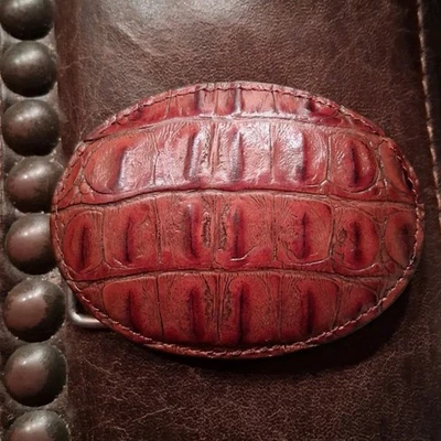 Hebilla de cinturón RED HORNBACK COCODRILO Foto 1 de 3