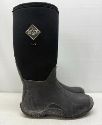 Botas aislantes Muck para mujer 7 para hombre 6 negras impermeables Pull On Tack clásicas Foto 1 de 4