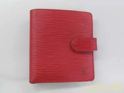 Louis Vuitton Authentic Notebook Cover Red Color Epi Leather Portobier Compact - Image 1 of 4