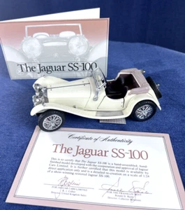 FRANKLIN MINT Precision Models 1938 JAGUAR SS-100 Roadster In box 1/24 scale - Picture 1 of 16