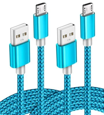 Micro USB Cable 2pack 6ft Android Charger Cord Fast Quick Charging for Samsun... - Image 1 of 4