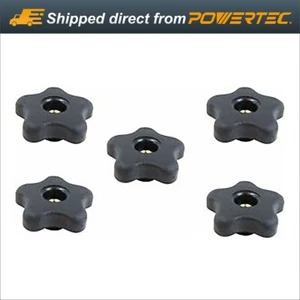 POWERTEC 5 Star Jig and Fixture Thru Knobs w/ 5/16-18" Threaded Insert (71071) - Picture 1 of 4