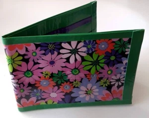 Bright Flowers Bi-Fold Duct Tape Wallet Duck - Picture 1 of 2