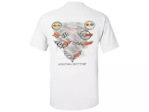 Corvette T-Shirt "The Legend Lives On" White - Picture 1 of 2
