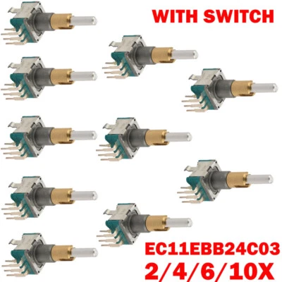 Codificador giratorio de doble eje 2/4/6/10x con interruptor 30 número de posicionamiento 15 pulsos EE. UU. Foto 1 de 4