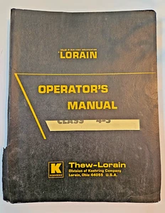 Lorain Class 4-5 Shovels-Cranes-Clamshells Operators Manual - Picture 1 of 10