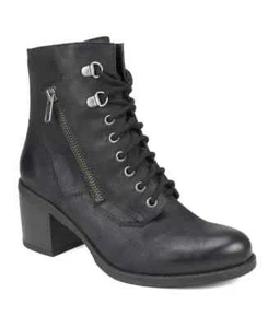 White Mountain Dorian Black Combat Motorcycle Ankle Hiking Bootie Boot 6.5 New 6 - Picture 1 of 11