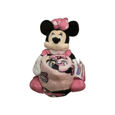 Disney Minnie Mouse Manta de Vellón 50” x 60” Almohada de Peluche para Amigo Niños NUEVA Foto 1 de 4