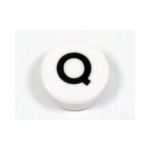 LEGO Stadt Zubehör Alphabet Großbuchstabe Buchstabe “Q” Stein Rund 1 x 1 (S) - Bild 1 von 1