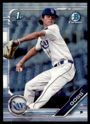2019 Bowman Draft Chrome Refractor JJ Goss Tampa Bay Rays #BDC-61 - Image 1 of 2