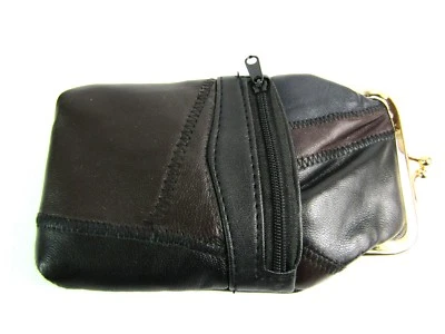 Unisex Genuino Súper Suave Patchwork Cuero Estuche para Cigarrillos Soporte Bolsa Clip Superior Foto 1 de 4
