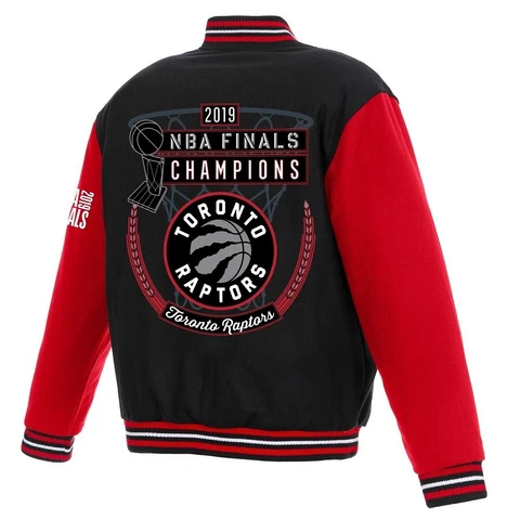 2019 Toronto Raptors JH Design NBA Finals Champion Reversible  Wool Jacket Cover