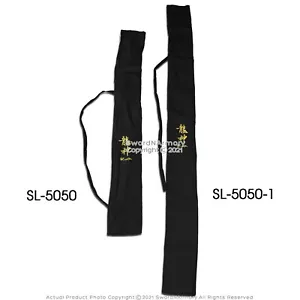 Borsa Spada 56" Ryujin Broccato Cotone Katana Samurai Spada Nera con Logo Oro - Foto 1 di 3