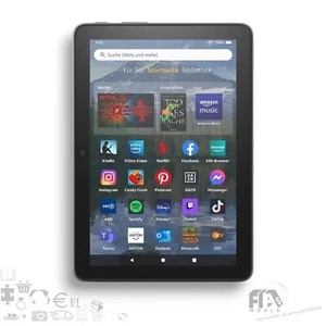 Fire HD 8 Plus Tablet 8" HD-Display 64GB 3GB RAM kabelloses Laden grau ✔️ NEU⚡️ - Afbeelding 1 van 4