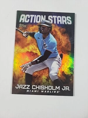 2023 TOPPS UPDATE JAZZ CHISHOLM JR. ACTION STARS #AS-30 - Image 1 of 2