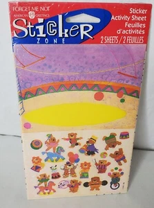 Pegatinas vintage American Greetings oso circo actividad crear una escena perros EE. UU. - Imagen 1 de 9