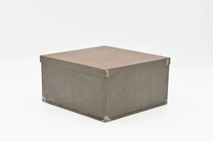 Vintage/Antique Tin Biscuit Box Cake Box Bread Pastry Box Document Trinket Box - Picture 1 of 10