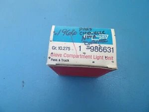 CHEVROLET 1966 CHEVELLE NOVA CORVAIR GLOVE COMPARTMENT LIGHT KIT 986631 NOS - Picture 1 of 5