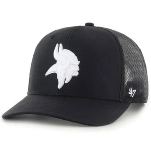 Truckermütze Marke Minnesota Vikings '47 schwarz mit weißem Logo verstellbar - Bild 1 von 1
