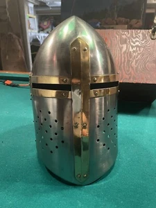 Vintage Medieval Sugarloaf Armor Crusader Helmet *GREAT CONDITION* - Picture 1 of 5