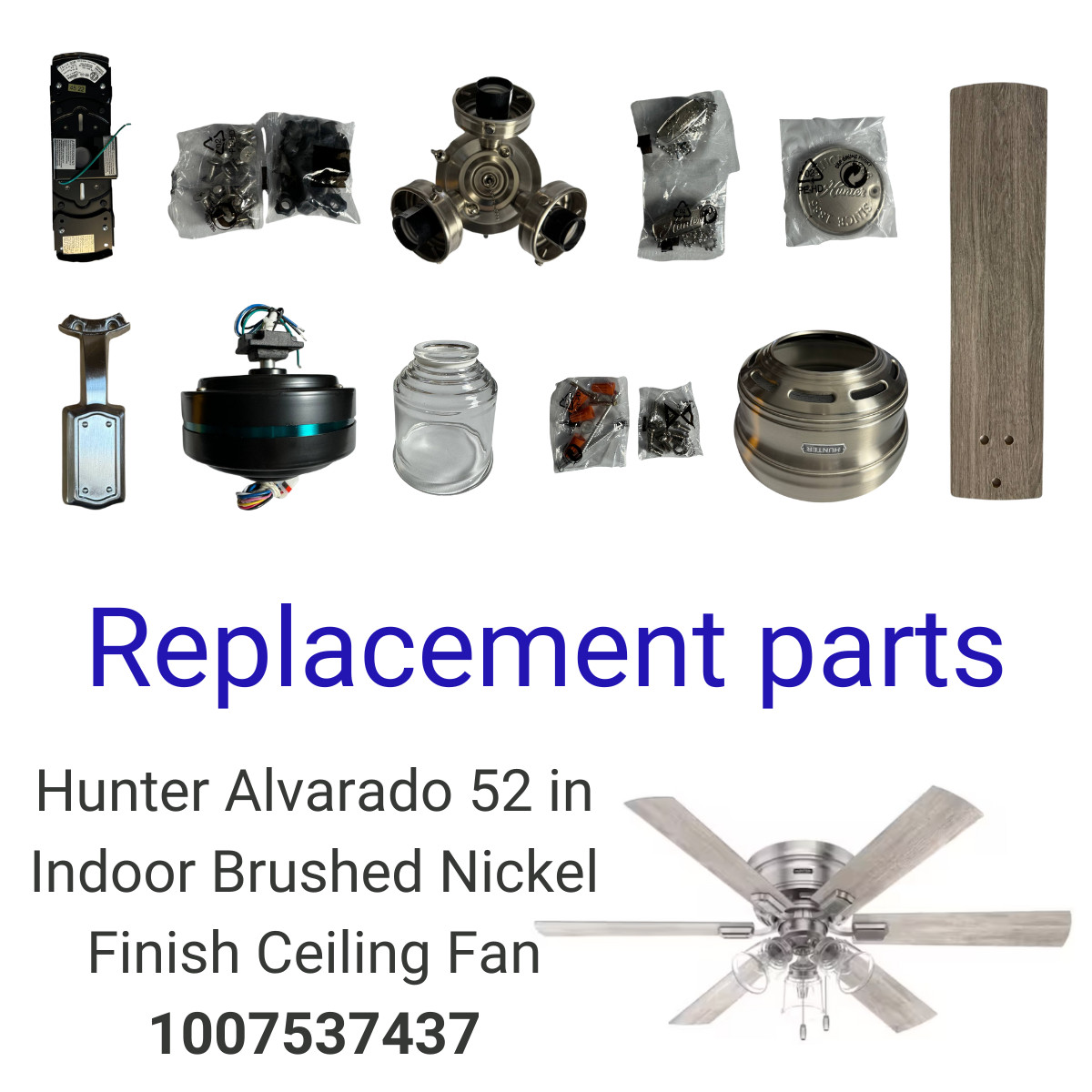 Vaxcel F0094 Elburn 52-in. Ceiling Fan Black, image size:1200x1200