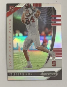2020 Panini Prizm Draft Picks Football Colby Parkinson Silver Parallel RC #135! - Bild 1 von 2
