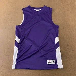 Alleson Athletic 2566 B-Pivot Reversible Youth Size Large Purple Tank Top *Flaw - Picture 1 of 5