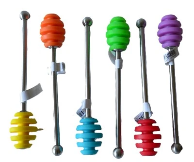 KITCHEN CRAFT COLOUR WORKS SILICONE HONEY DIPPER - Image 1 of 2
