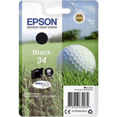 Epson C13T34614020 Standard Original Inkjet Cartridges - Black 2 Port Display Po - Image 1 of 2