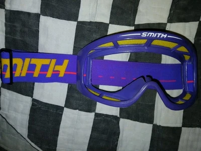 Gafas/protector facial Smith púrpura vintage años 90 nos mx,ama, motocross Foto 1 de 4