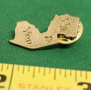 NJ & You Lapel Pin in the Shape of the State New Jersey - Picture 1 of 3