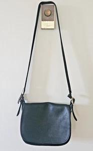 Borsa a tracolla Coach Patricia Legacy vintage anni 90 in pelle nera messenger 9951 - Foto 1 di 12