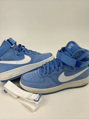 2015 Nike Air Force 1 High Retro QS University Blue White 743546-400 Size 7 - Image 1 of 4