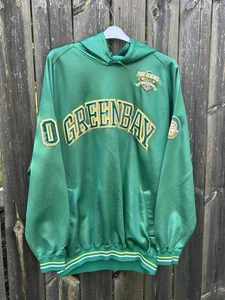 Vintage FUBU Athletics Hoodie XXL Green Bay 05 Pullover Hip Hop 1992 Fair - Picture 1 of 6