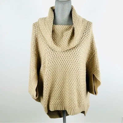 Suéter The Limited Para Mujer Talla M Tejido Cuello Capucha Tostado Texturizado Pullover Acogedor Foto 1 de 4